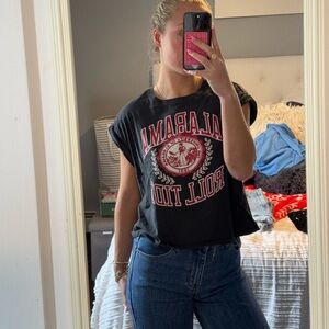 Alabama Roll Tide Black Graphic Tee